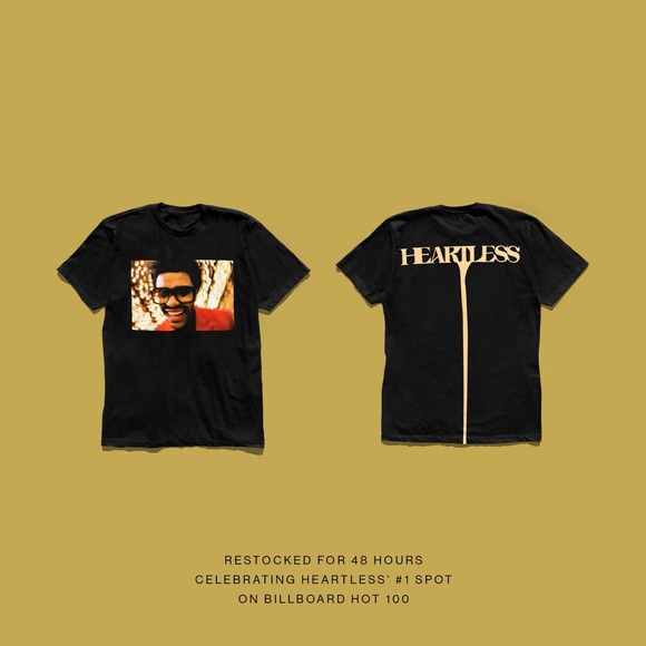 The Weeknd heartless tee size small